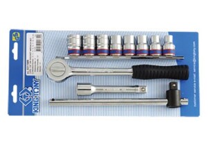 Bộ tuýp 11 chi tiết hệ mét Kingtony 4311MR, 1/2”