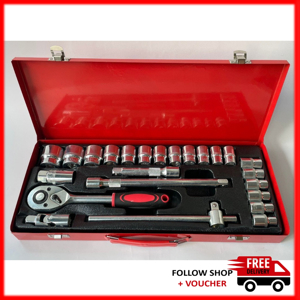 Bộ tuýp 24 cái hệ mét TOP KW-S424D-1, 1/2"