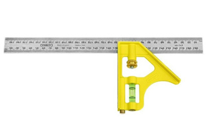 Thước vuông cán cầm nhựa Stanley 46-143 - 12 inch/ 30 cm