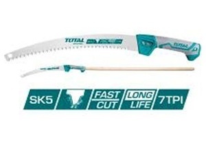 Cưa cành cầm tay lưỡi cong Total THT5113306, 13" (330mm)