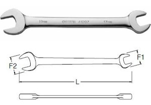 Cờ lê hai đầu miệng Sata 41218 (13X15mm )