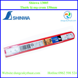 Thước lá Shinwa 13005, 150mm