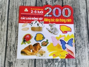 200 miếng bóc dán thông minh các loài động vật