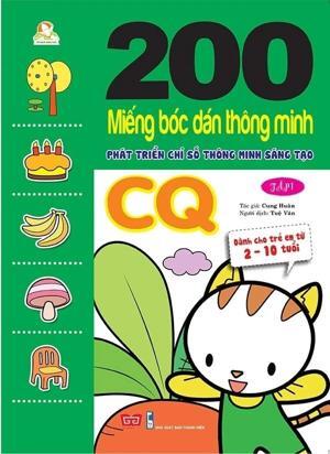 200 miếng bóc dán thông minh phát triển chỉ số thông minh sáng tạo cq tập 1 dành cho trẻ 2 10 tuổi