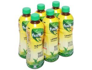 24 chai trà chanh với sả Fuze Tea 450ml