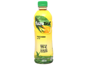 24 chai trà chanh với sả Fuze Tea 450ml