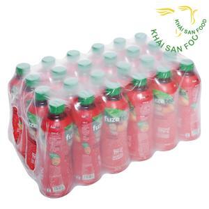 24 chai trà đào và hạt chia Fuze Tea 350ml