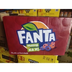 24 lon nước ngọt Fanta hương xá xị 330ml