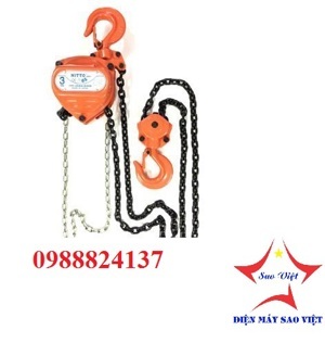 3 tấn Pa lăng xích kéo tay 3 mét Nitto 30VP5