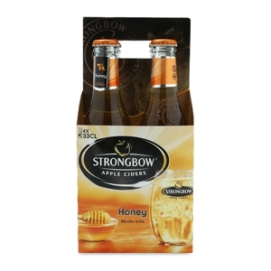 4 chai Strongbow mật ong 330ml