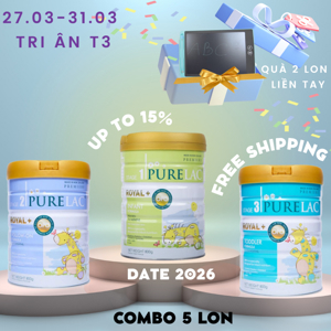 4 hộp sữa Purelac Royal+ số 1