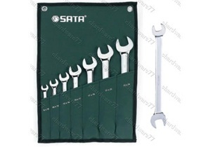 Bộ cờ lê hai đầu miệng Sata 09071, 6-21mm