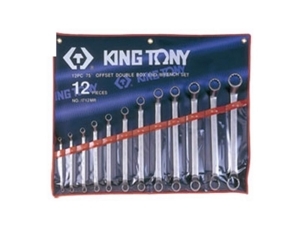 Bộ hai đầu miệng 12 cái hệ mét Kingtony 1712MR 6-32mm