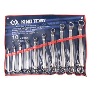 Bộ hai đầu vòng 10 cái hệ mét Kingtony 1710MR, 6-32mm