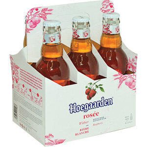 6 chai bia Hoegaarden Rosée 248ml