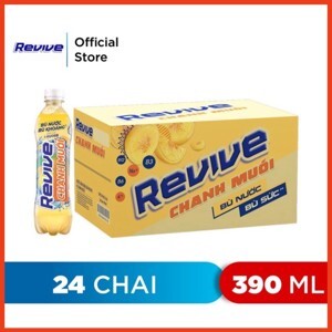 6 chai nước bù khoáng Revive chanh muối 390ml