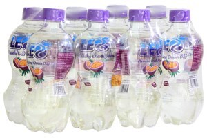 6 chai nước khoáng có ga Leo vị chanh dây 350ml