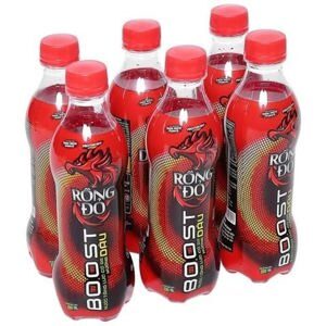 6 chai nước tăng lực Rồng Đỏ hương dâu 330ml