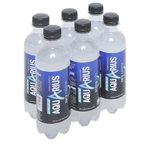6 chai nước uống vận động Aquarius Zero 390ml