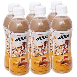 6 chai trà sữa Kirin Latte 345ml