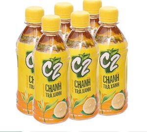 6 chai trà xanh C2 hương chanh 360ml