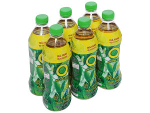 6 chai trà xanh Không Độ vị chanh 455ml