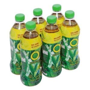 6 chai trà xanh Không Độ vị chanh 455ml