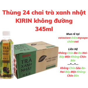 6 chai trà xanh Nhật Kirin ít đường 345ml