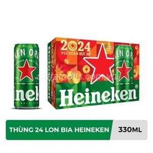 6 lon bia Heineken Sleek 330ml