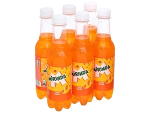 6 lon nước ngọt Mirinda vị cam 330ml