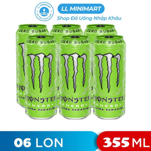 6 lon nước tăng lực Monster Energy Ultra 355ml