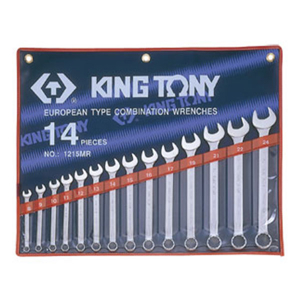 Bộ cờ lê vòng miệng 14 cái hệ mét Kingtony  12114MR (8-24mm )