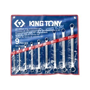 Bộ hai đầu vòng 9 cái hệ mét Kingtony 1609MR, 8-26mm