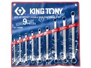 Bộ hai đầu vòng 9 cái hệ mét Kingtony 1609MR, 8-26mm