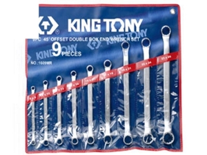 Bộ hai đầu vòng 9 cái hệ mét Kingtony 1609MR, 8-26mm