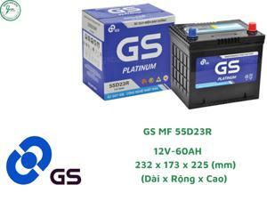 Ắc quy 12V-60Ah GS MF 55D23R