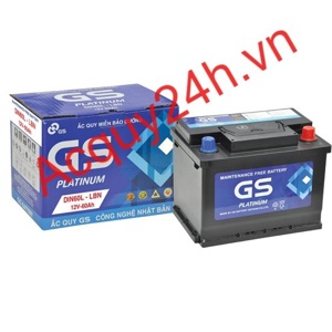 Ắc quy 12V-60Ah GS MF DIN60L-LBN