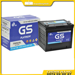 Ắc quy 12V-65Ah GS MF 75D23L