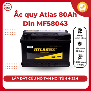 Ắc quy Atlas MF58043 (12v – 80ah)