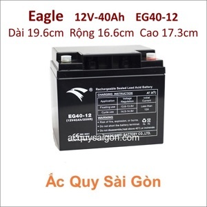 Ắc quy Eagle EG40-12 - 12V-40Ah