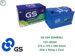 Ắc Quy GS DIN80L-LN4 MF 12V-80AH