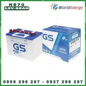 Ắc quy GS nước 12v-65Ah NS70E