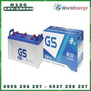 Ắc quy GS nước dùng cho ô tô 12V-120Ah N120E