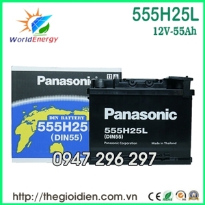 Ắc quy Panasonic khô 12V-55Ah (DIN 555H25L)