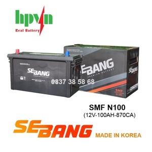 Ắc quy Sebang 100Ah N100