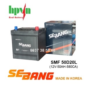 Ắc quy Sebang 50Ah 50D20L