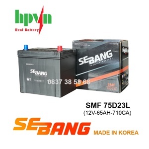 Ắc quy Sebang 65AH SMF 75D23L