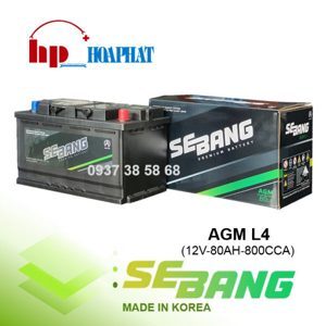 Ắc quy Sebang 80AH AGM L4