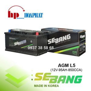 Ắc quy Sebang 95AH AGM L5