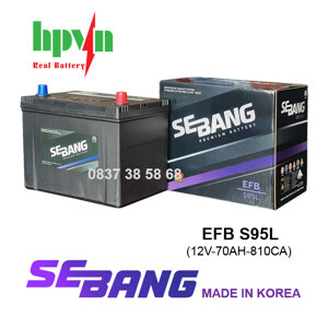 Ắc Quy Sebang EFB S95L (12V-70Ah)